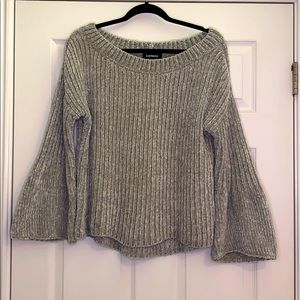 Express Grey Knit Sweater